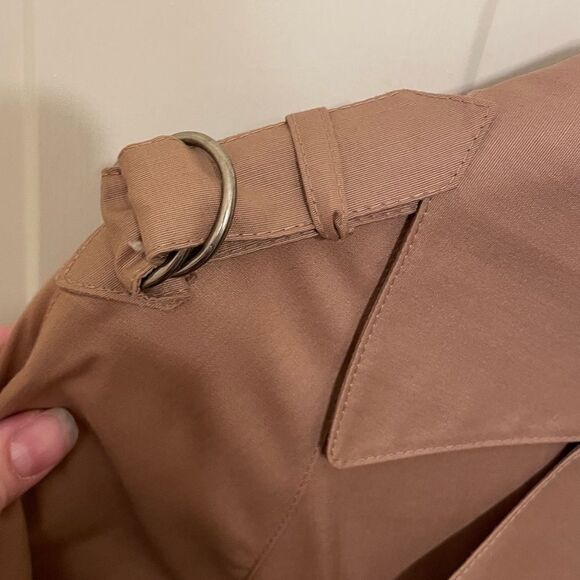 London Fog Tan Trench Coat - Size 6 Petite - Excellent Condition - Picture 3 of 10